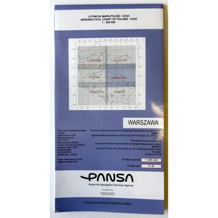 Mapa Polski ICAO - edycja 2025