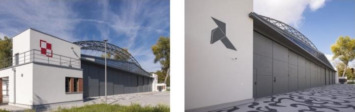 Odbudowany hangar w Muzeum Lotnictwa Polskiego (fot. Muzeum Lotnictwa Polskiego)