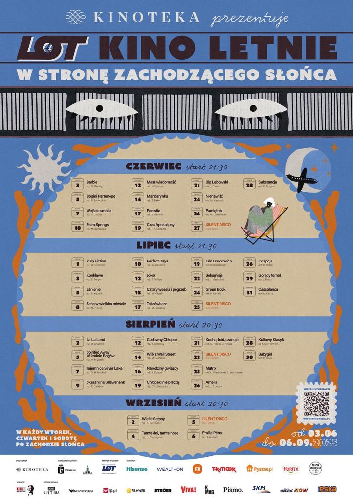 Repertuar LOT Kino Letnie 2025 (fot. PLL LOT)
