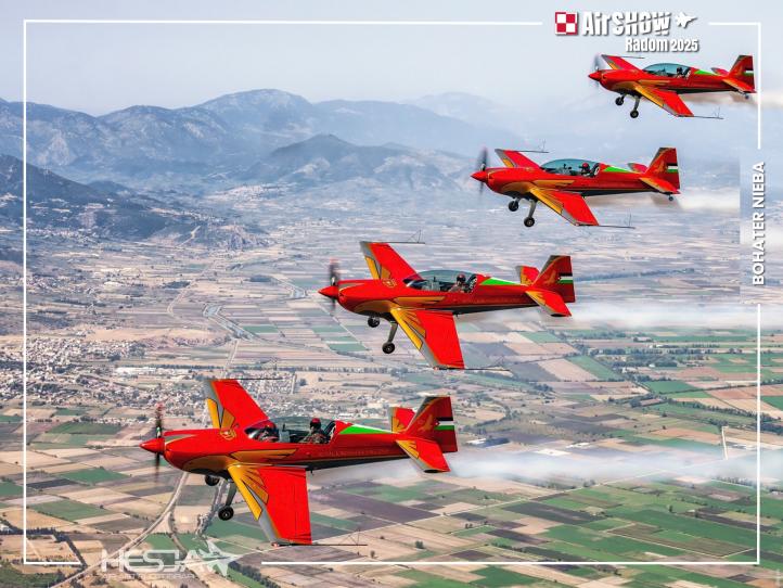 Royal Jordanian Falcons na Air SHOW Radom 2025 (fot. Sławomir HESJA Krajniewski)