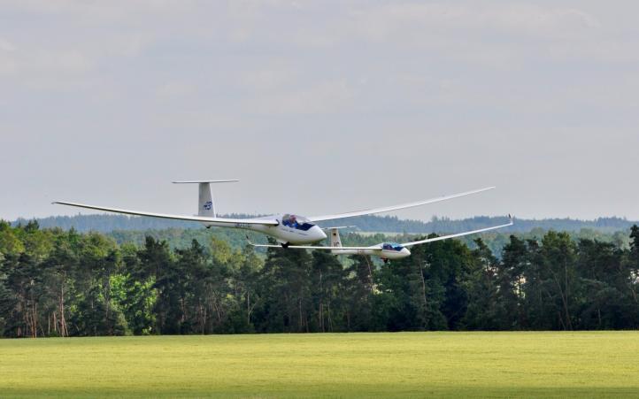 39. Szybowcowe Mistrzostwa Świata w czeskim Taborze - dolot szybowców (fot. EGC 2024, Facebook)