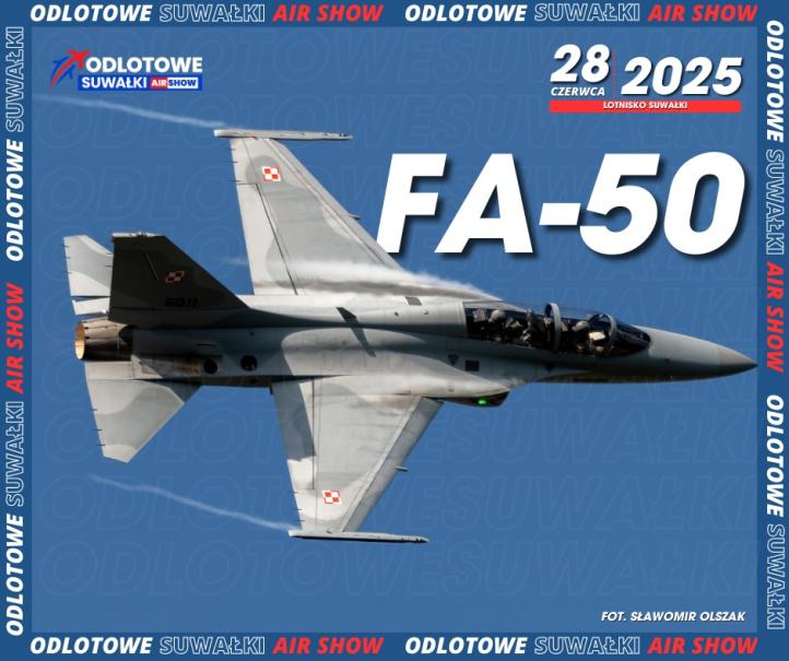 FA-50 na Odlotowe Suwałki Air Show 2025 (fot. Fotso.pl - Sławomir Olszak)