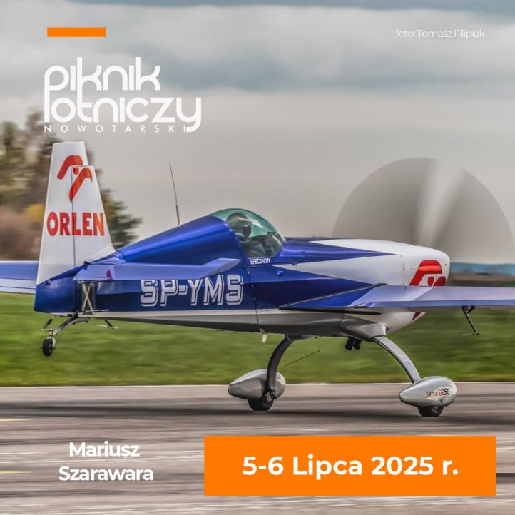 Mariusz Szarawara za sterami Extra 330 SC na Nowotarskim Pikniku Lotniczym (fot. Tomasz Filipiak)