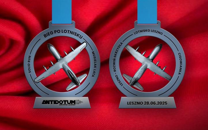 Medal pamiątkowy - Bieg po lotnisku 2025 (fot. Solid Run)