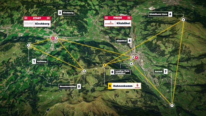 Red Bull X-Alps - trasa Prologu 2025 (fot. Red Bull X-Alps) Red Bull X-Alps - trasa Prologu 2025 (fot. Red Bull X-Alps)