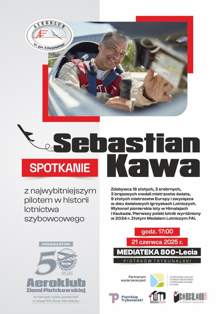 Spotkanie z Sebastianem Kawą w Miejskiej Bibliotece Publicznej w Piotrkowie Trybunalskim, fot. AZP