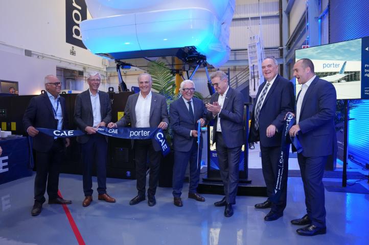 CAE wprowadza symulator lotu Embraer E195-E2 do szkolenia pilotów linii Porter Airlines (fot. CAE)