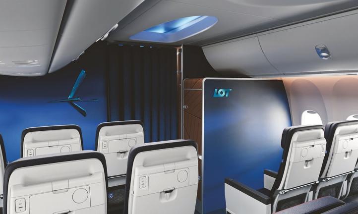 Fotele do nowych samolotów Boeing 737 MAX 8, fot. PLL LOT