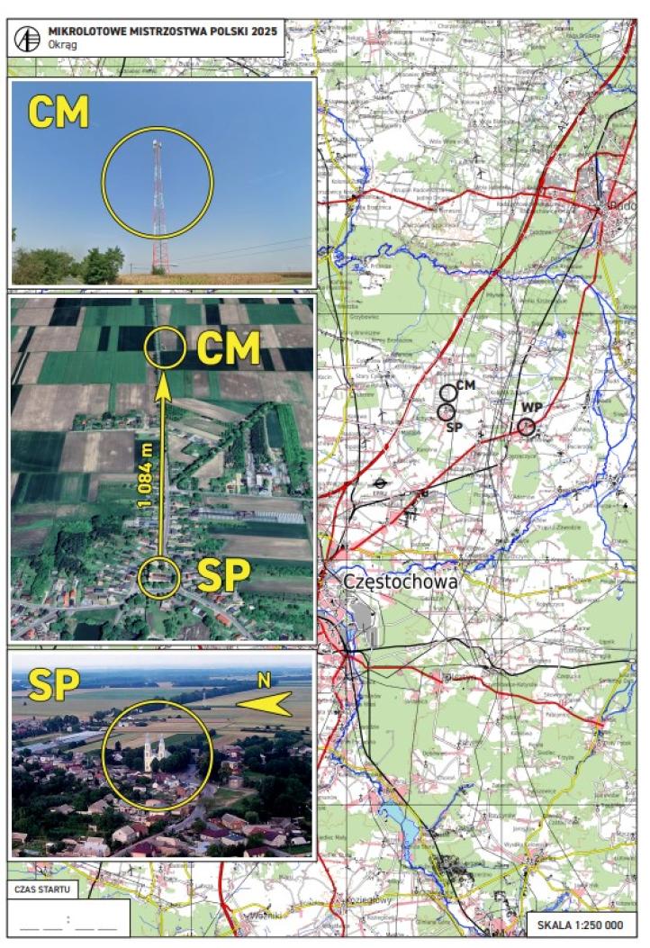 Mapa - OKRAG (fot. Aeroklub Polski)