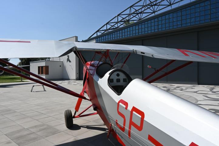 Replika samolotu RWD-8 Muzeum Lotnictwa Polskiego w Krakowie (fot. Zuzanna Kaczorowska i Jarosław Dobrzyński)