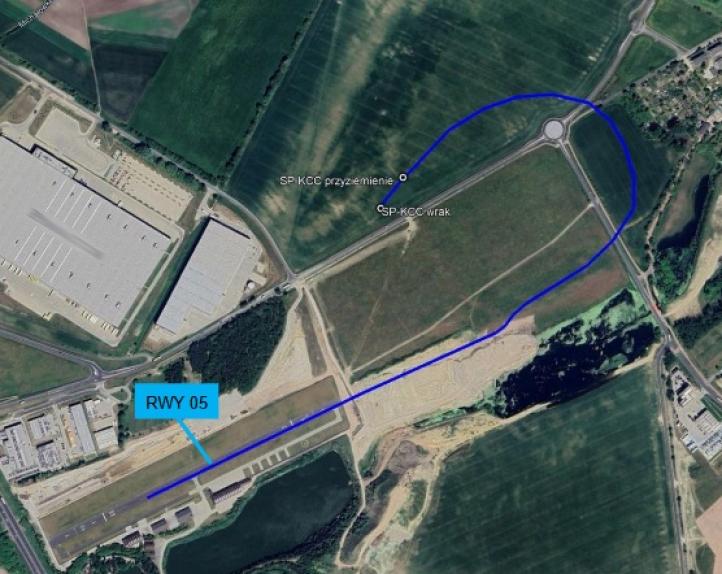 Wypadek Cessny 152 SP-KCC na lądowisku Żerniki, fot. PKBWL Wypadek Cessny 152 SP-KCC na lądowisku Żerniki, fot. PKBWL