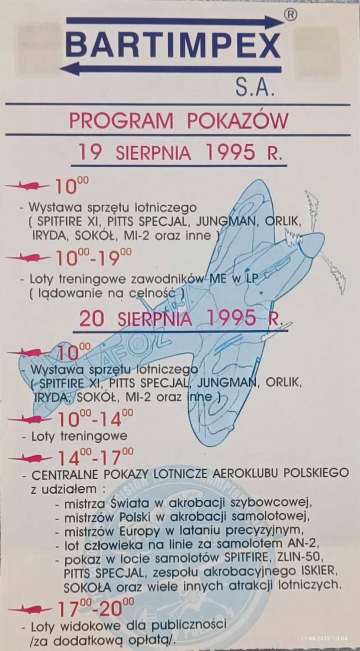 30 rocznica wielkiego świeta lotniczego na Rudnikach, fot. Aeroklub Częstochowski