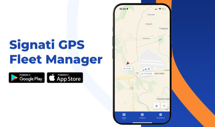 Aplikacja mobilna gps samoloty, fot. źródło_Signati GPS