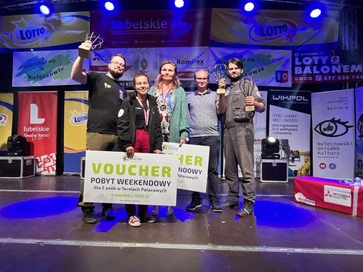 Zawody Balonowe w Nałęczowie - zwycięzcy (fot. Aerostat - loty balonem, Facebook)