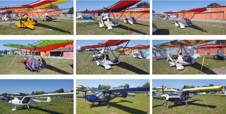 Zlot Pilotów UL Włocławek 2025 - maszyny na lotnisku (fot. Artur Caban)