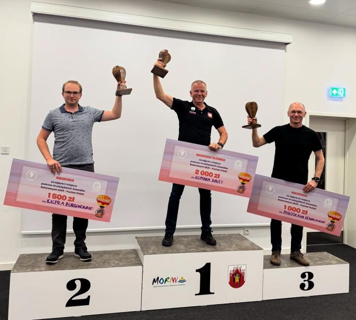 Grudziądzkie Zawody Balonowe 2025 - podium (fot. Grudziądzki Klub Balonowy)