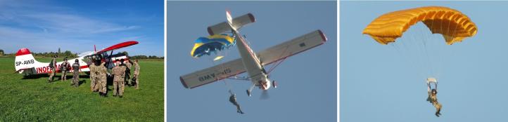 Skoki spadochronowe w Aeroklubie Kujawskim (fot. Łukasz Głamowski)