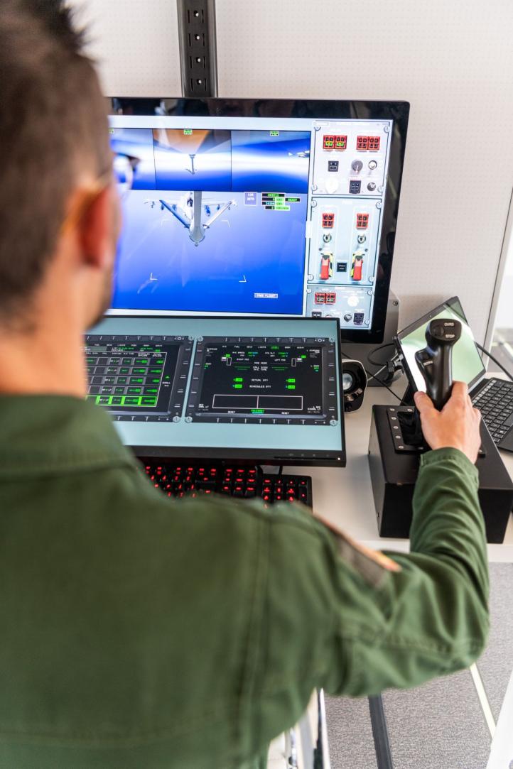 Symulator tankowania w powietrzu MRTT (fot. Airbus)