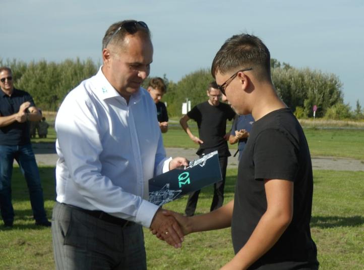 Uczestnik szkolenia w Aeroklubie Kujawskim (fot. Łukasz Głamowski)