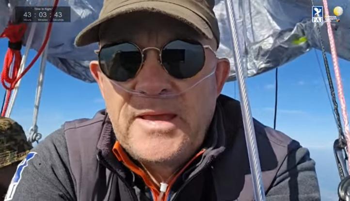 Załoga rywalizująca w 68 Pucharze Gordona Bennetta, fot. kadr youtube