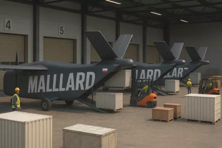 Bezzałogowe samoloty cargo - załadunek - projekt MALLARD (fot. mbfgroup.pl)