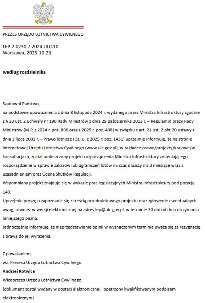 Konsultacje Prezesa ULC 10_2025