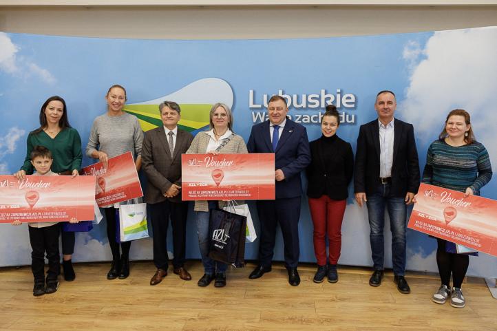 Laureaci konkursu 'Złap balon AZL' (fot. Katarzyna Klimkowska)