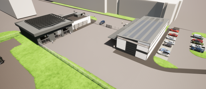 Nowy wjazd na Lotnisku Rzeszów-Jasionka - projekt (fot. Port Lotniczy Rzeszów-Jasionka)2 Nowy wjazd na Lotnisku Rzeszów-Jasionka - projekt (fot. Port Lotniczy Rzeszów-Jasionka)2