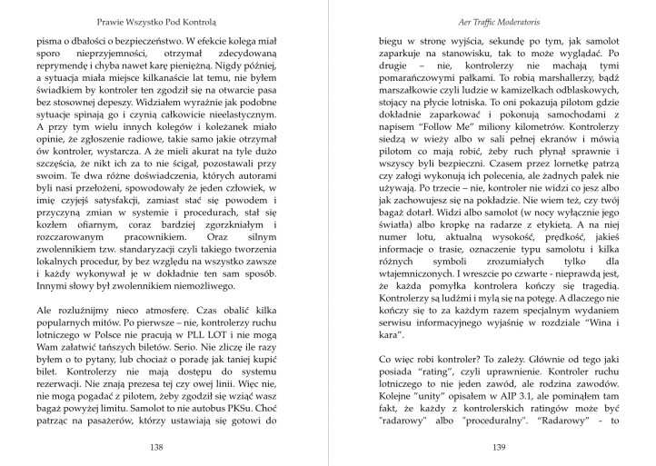 &quot;Prawie wszystko pod kontrolą&quot; - fragment rozdziału Aer Traffic Moderatoris