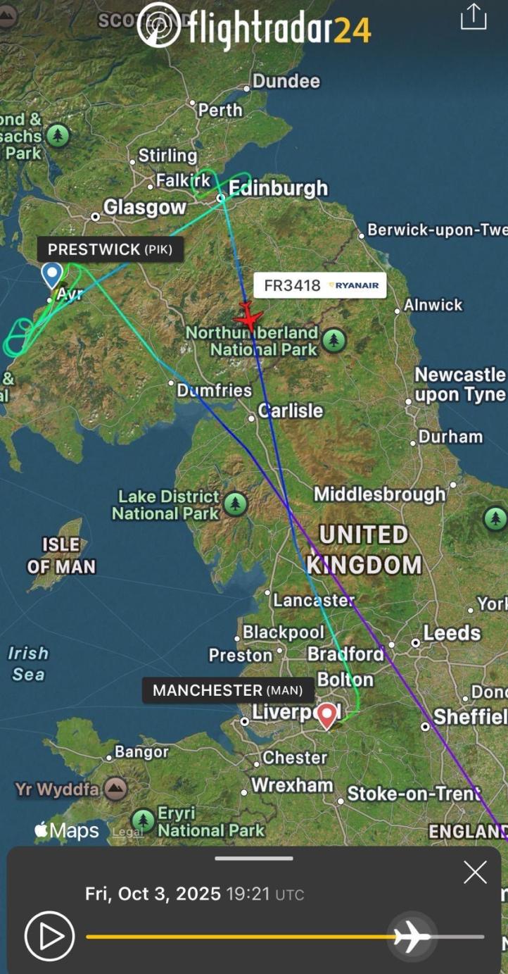 Trasa przelotu B738 Malta Air 9H-QBD, fot. flightradar24