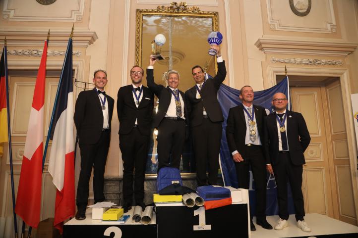 Gordon Bennett 2025 - uroczyste wręczenie nagród w pięknych salonach Ratusz Metz (fot. Coupe Aéronautique Gordon Bennett, Facebook)