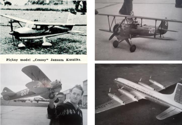 Modele Jana Kuszilka (fot. Muzeum Lotnictwa Polskiego)