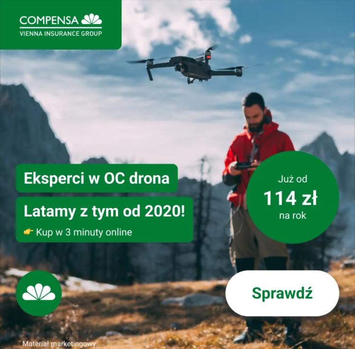 Ubezpieczenia dla dronów Compensa