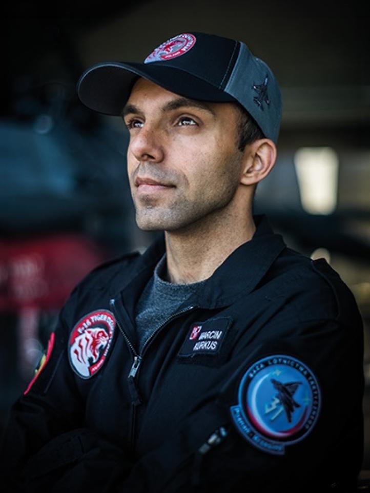 Plut. Marcin Kurkus z 31 Bazy Lotnictwa Taktycznego (fot. Maggie)