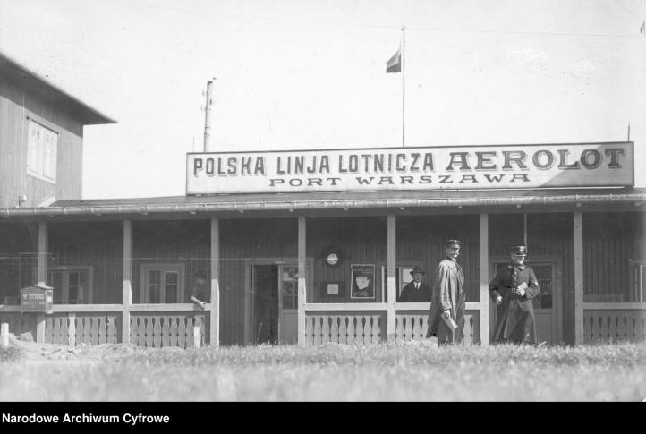 Polska Linia Lotnicza Aerolot - port Warszawa (fot. Narodowe Archiwum Cyfrowe)