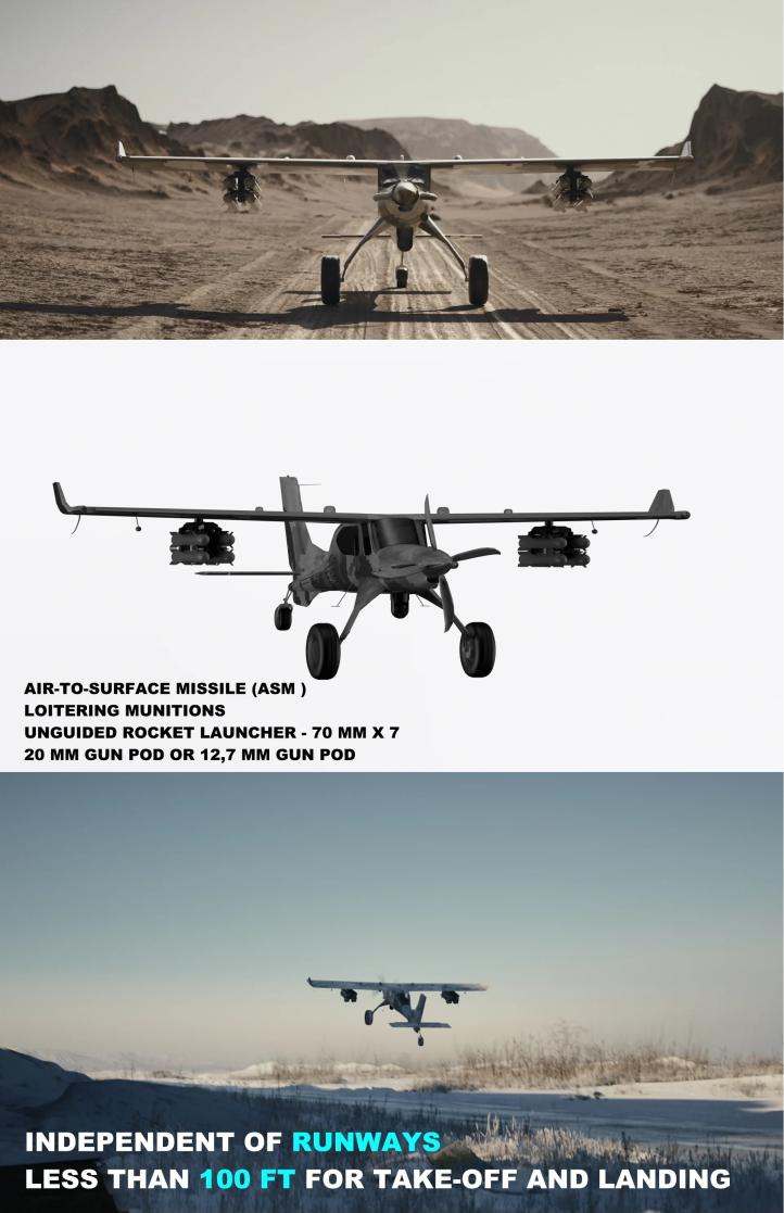 Wersja wojskowa samolotu DRACO (fot. DRACO)