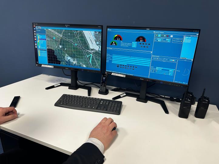 BCU SL w Radomiu. Symulator "Współdziałanie służb" - konsola