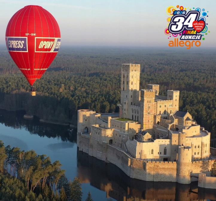 WOŚP 2026 - lot widokowy balonem, fot. źródło_allegro