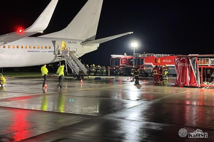 Zadymienie tylnej części kabiny pasażerskiej (fot. Karpacki OSG)