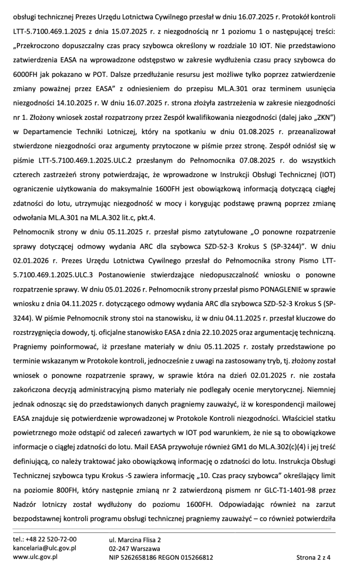 PartML Zawiadomienie ULC