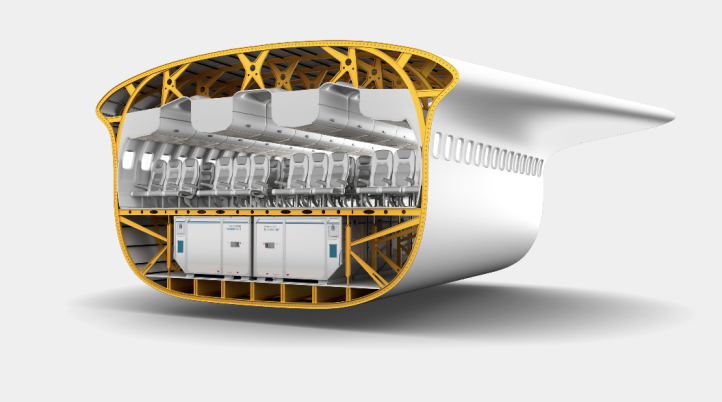 Horizon Evo - przekrój pokładu dla pasażerów i pokładu ładunkowego (fot. Nautilus)
