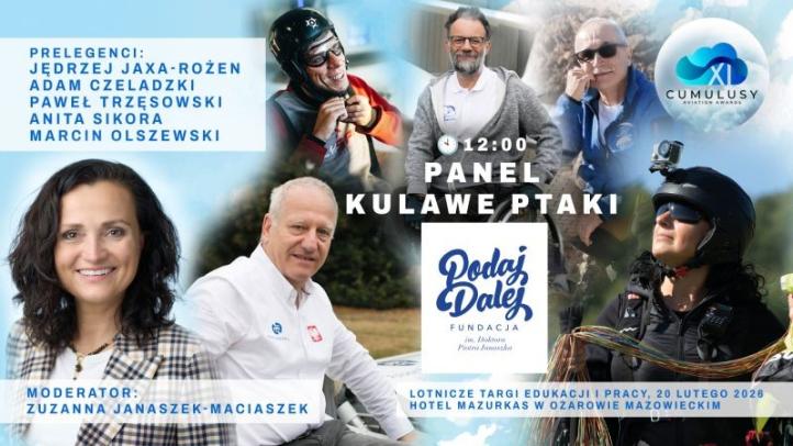 Panel dyskusyjny Kulawe Ptaki na gali Cumulusów (fot. Fundacja PODAJ DALEJ)