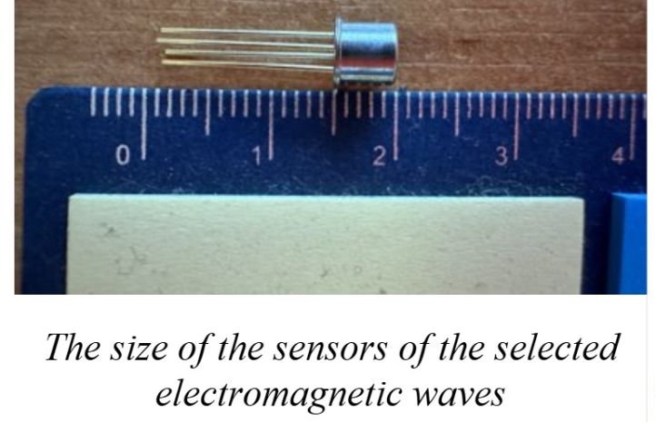 Wielkość czujników wybranych fal elektromagnetycznych (fot. Politechnika Warszawska)