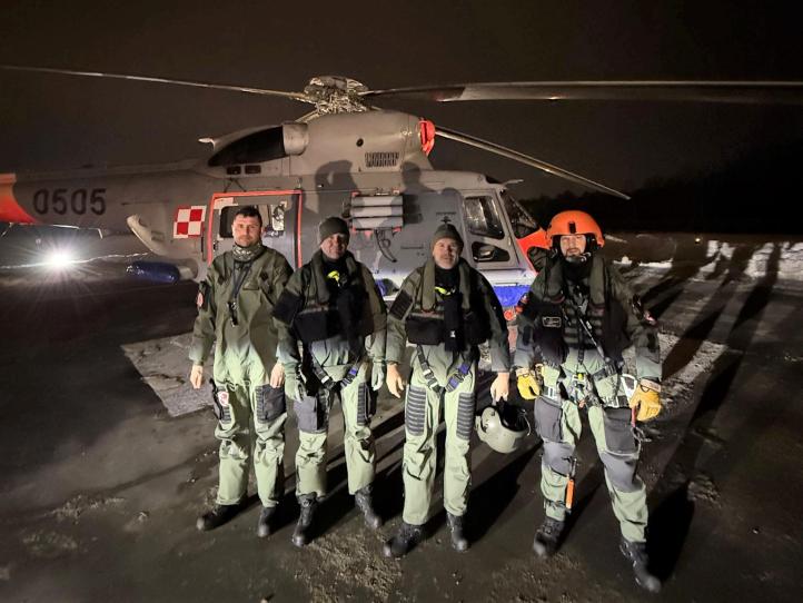 Załoga śmigłowca ratowniczego W-3WARM (fot. arch. BLMW)