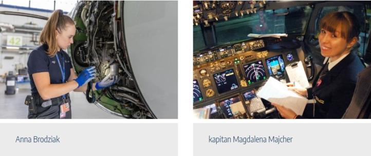 Anna Brodziak i kapitan Magdalena Majcher (fot. Muzeum Lotnictwa Polskiego)