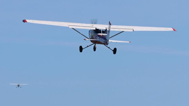 Cessna 150L (SP-KNB) Aeroklubu Gliwickiego - start (fot. Aeroklub Gliwicki)