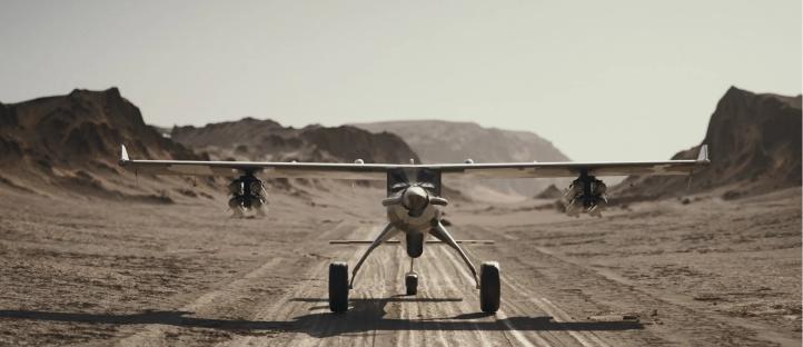 DRACO - wersja wojskowa samolotu - widok z przodu (fot. Draco Aircraft)