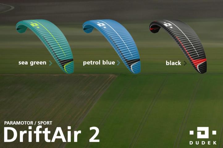 DriftAir 2 - wersje kolorystyczne (fot. Dudek Paragliders)