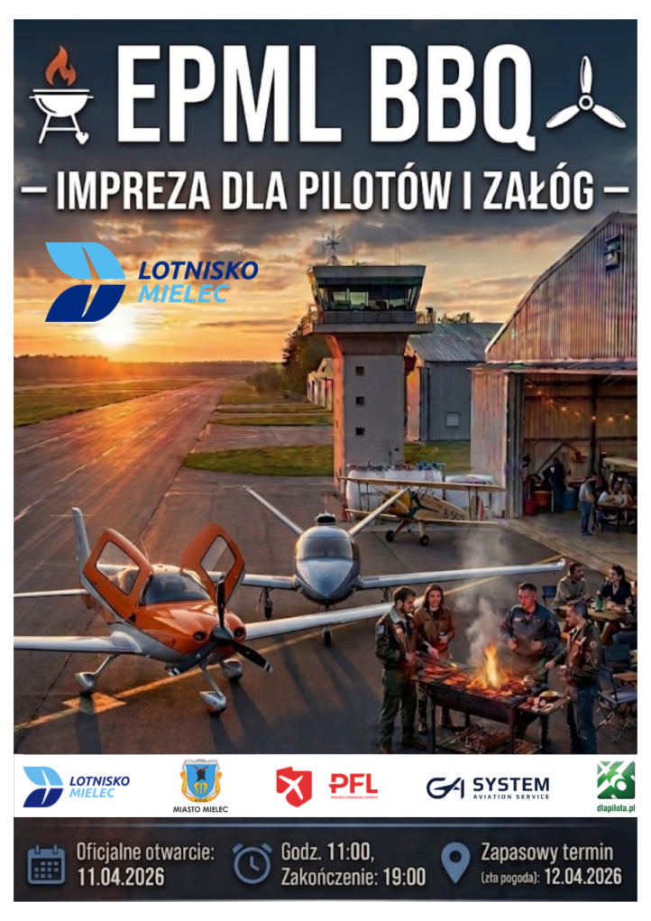 EPML BBQ – otwarcie domku pilota, fot. Lotnisko Mielec
