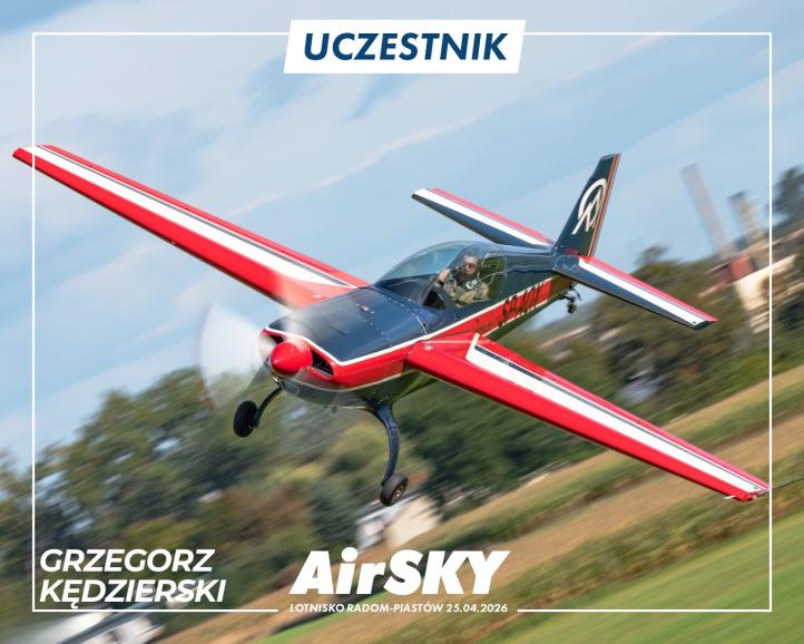 Grzegorz Kędzierski i Extra 300 na Air SKY 2026 w Radomiu (fot. M. Levitzky)